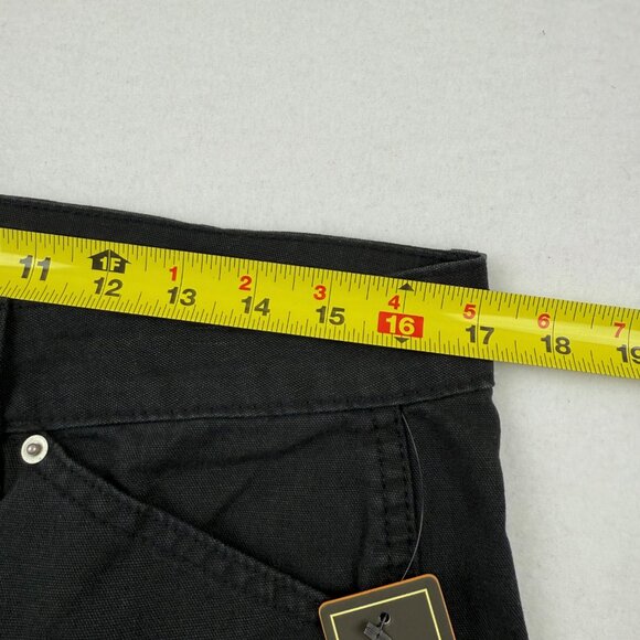 Von Dutch Men's Eye Logo Patch Double Knee Patch Black Utility Pants 32x32 NWT - Picture 9 of 12